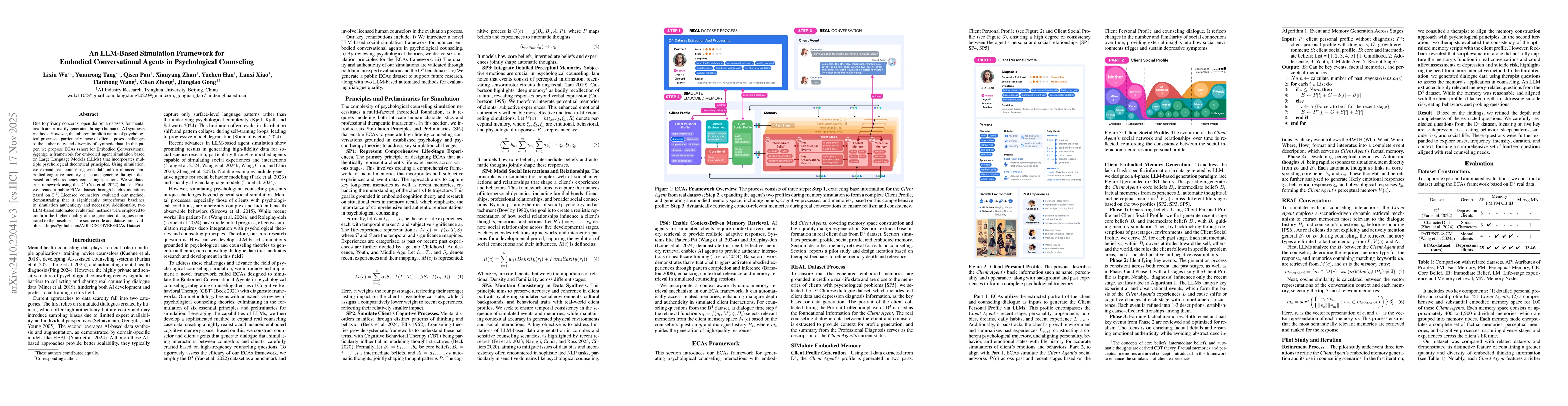 Thumbnail for An LLM-based Simulation Framework for Embodied Conversational Agents in
  Psychological Counseling