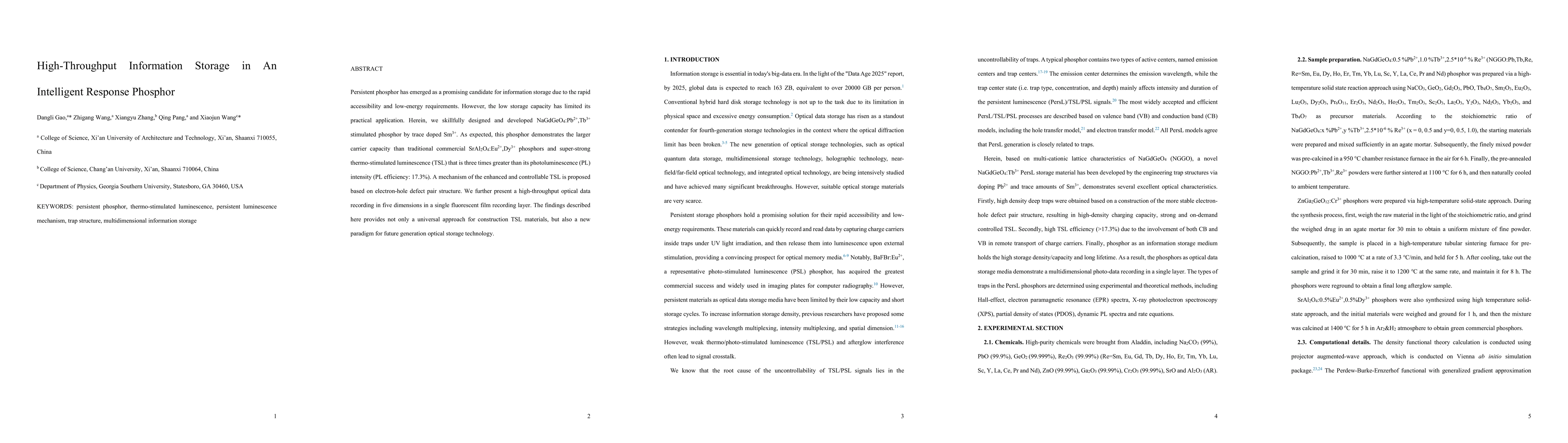 Thumbnail for High-Throughput Information Storage in An Intelligent Response Phosphor