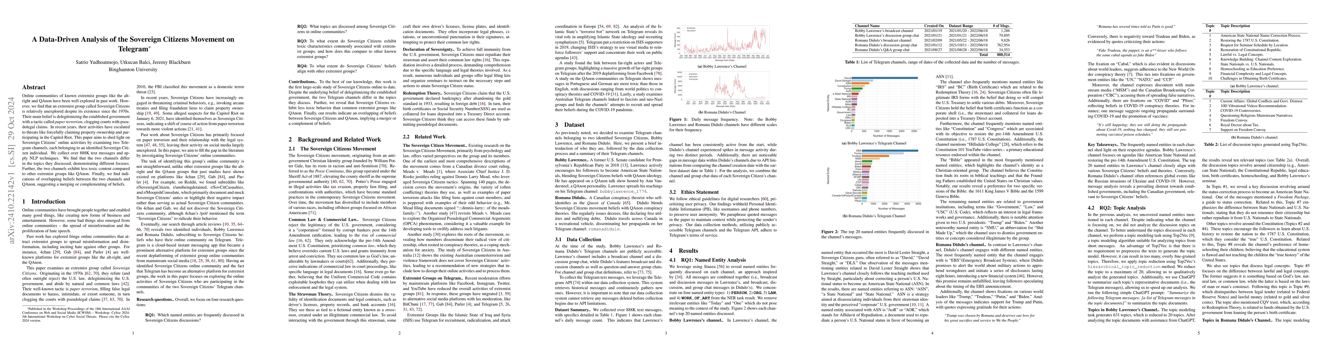 Thumbnail for A Data-Driven Analysis of the Sovereign Citizens Movement on Telegram