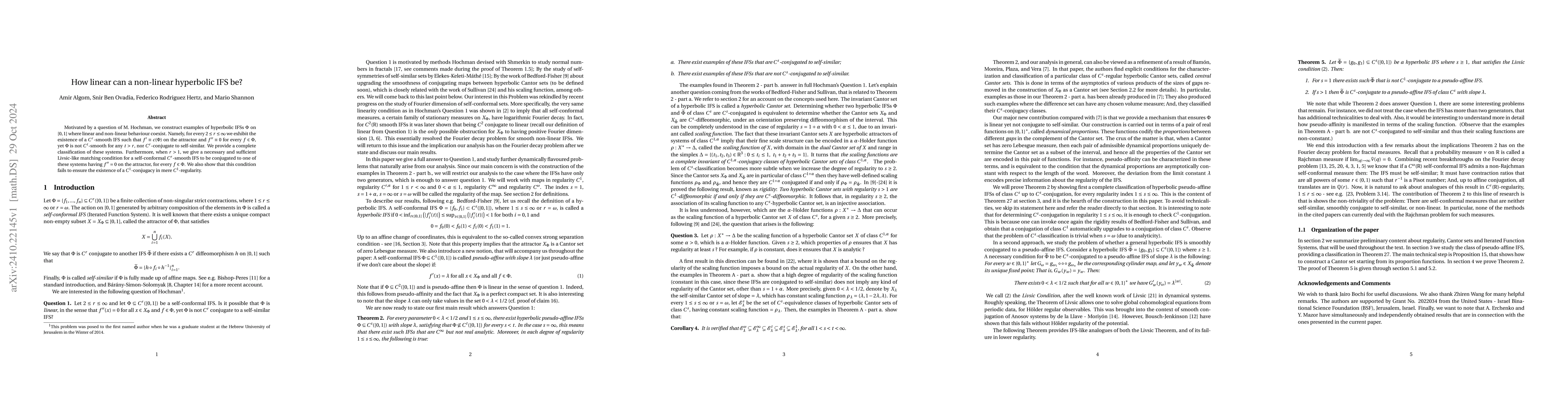 Thumbnail for How linear can a non-linear hyperbolic IFS be?