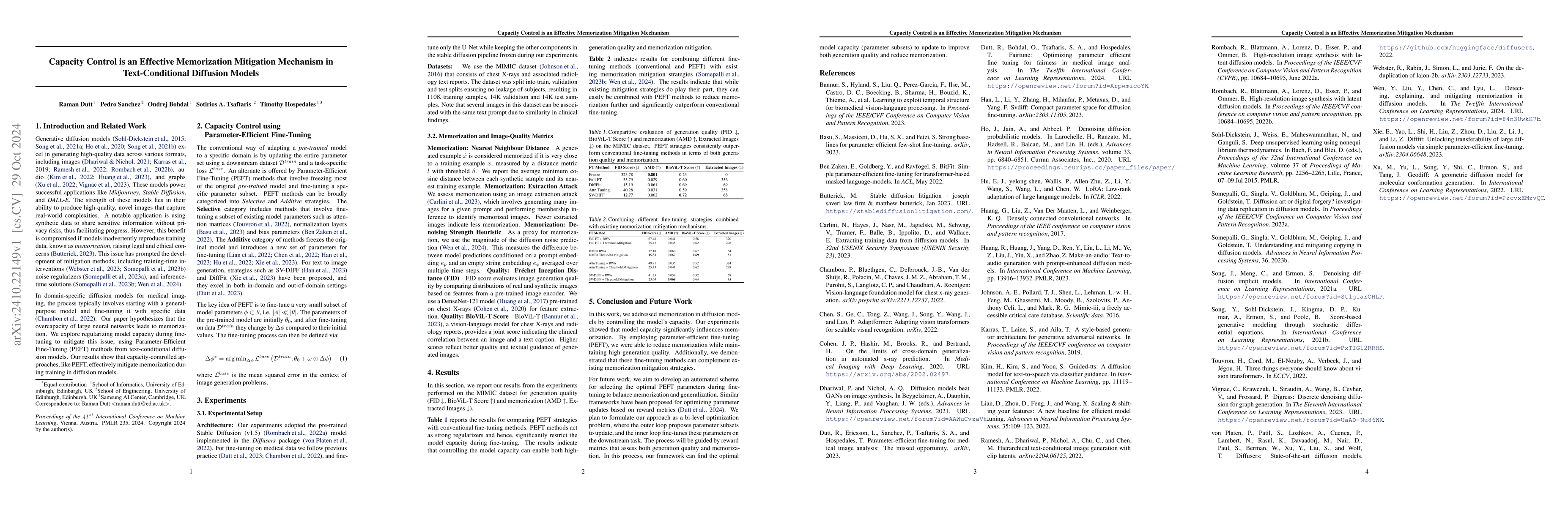 Thumbnail for Capacity Control is an Effective Memorization Mitigation Mechanism in
  Text-Conditional Diffusion Models