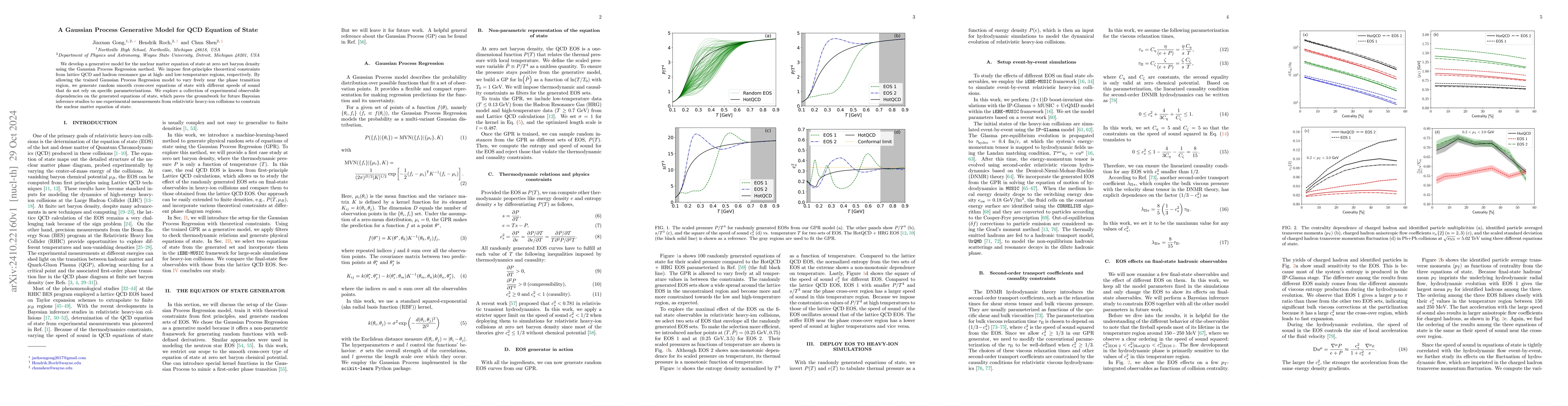 Thumbnail for A Gaussian Process Generative Model for QCD Equation of State