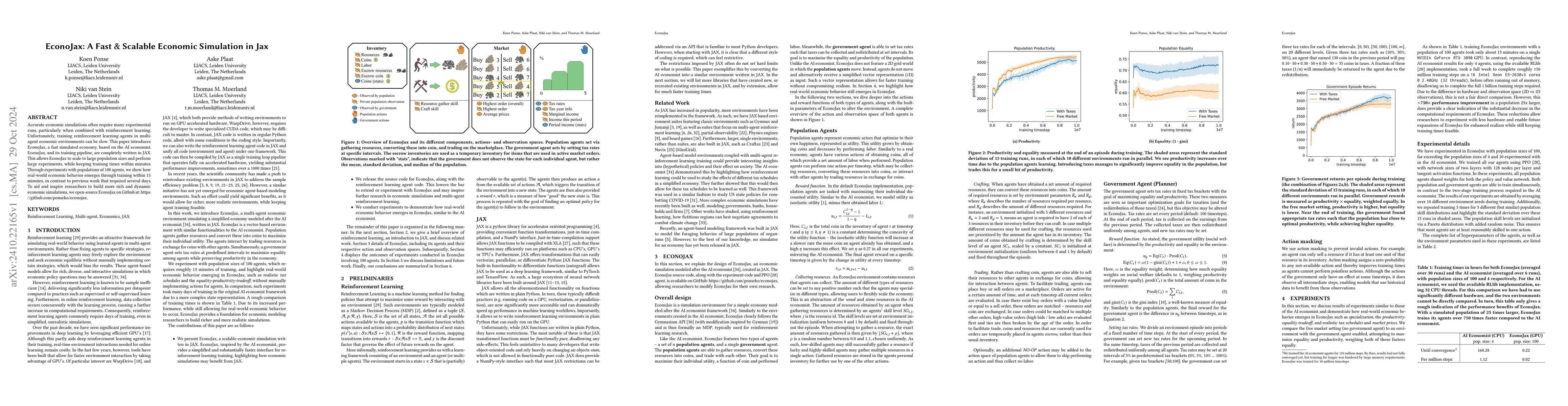 Thumbnail for EconoJax: A Fast & Scalable Economic Simulation in Jax