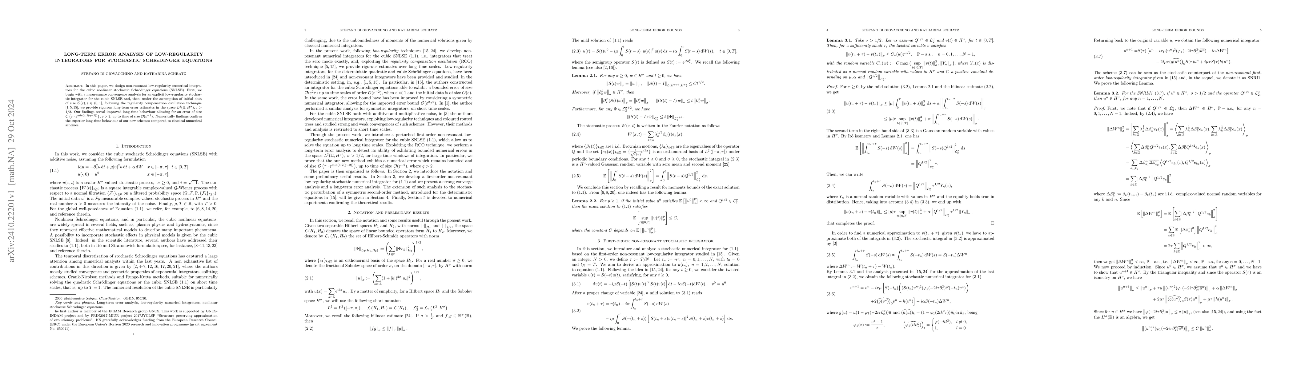 Thumbnail for Long-term error analysis of low-regularity integrators for stochastic
  Schr$\ddot{\rm o}$dinger equations