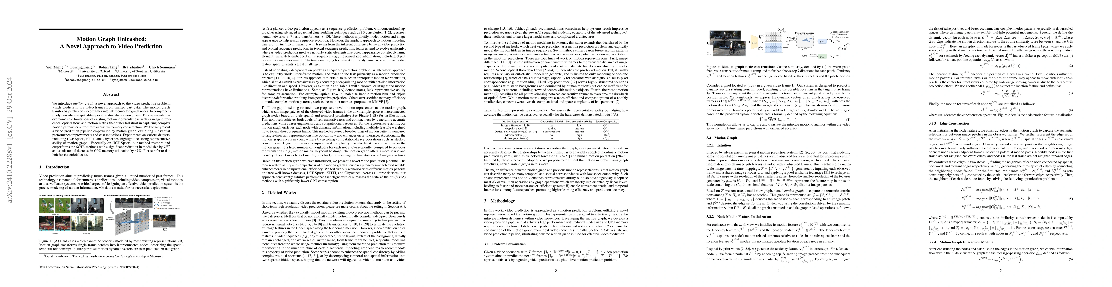 Thumbnail for Motion Graph Unleashed: A Novel Approach to Video Prediction