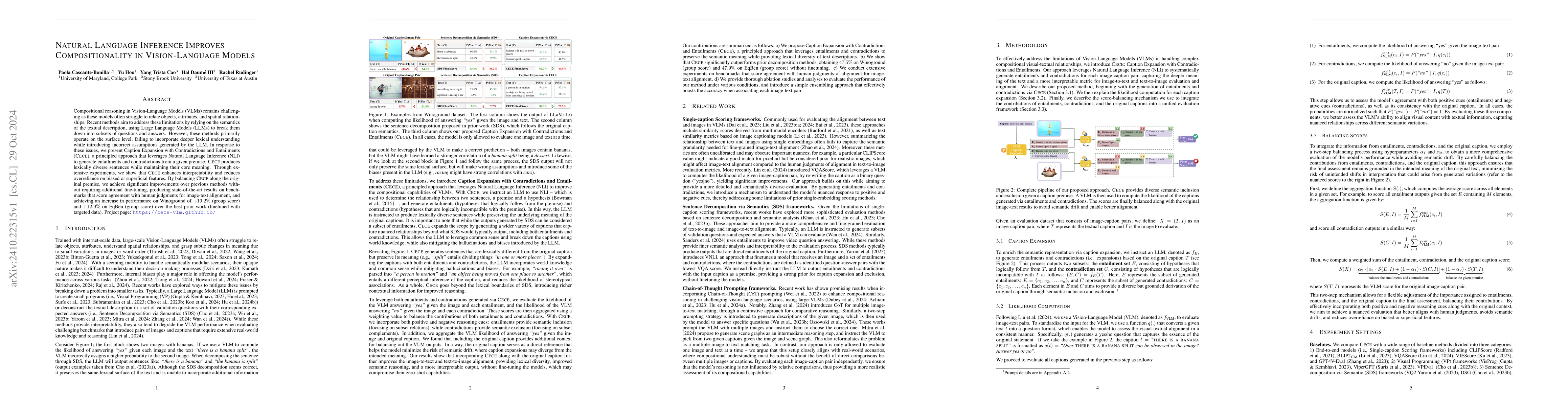 Thumbnail for Natural Language Inference Improves Compositionality in Vision-Language
  Models