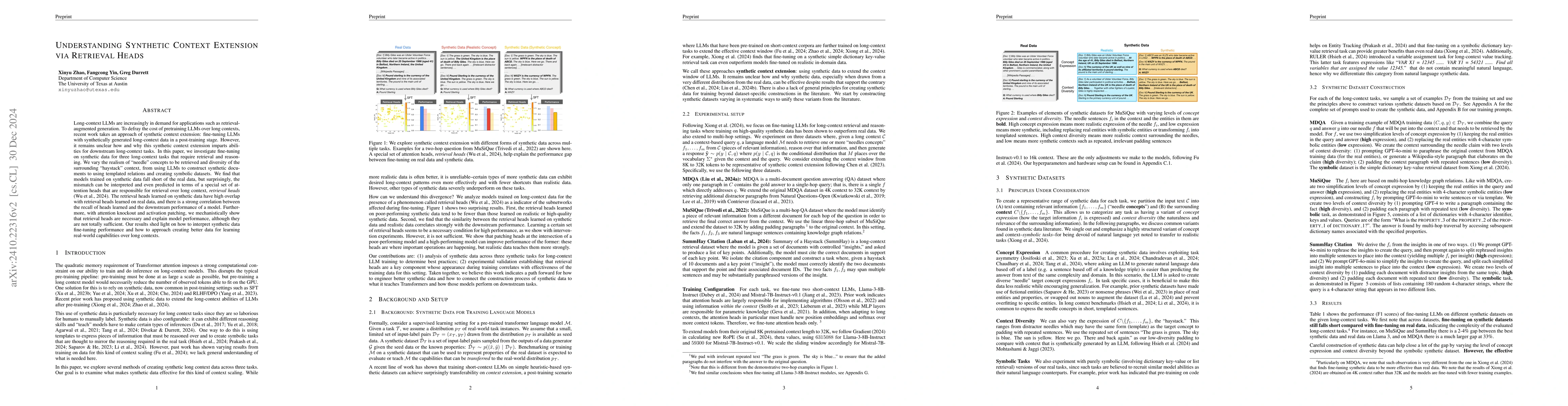 Thumbnail for Understanding Synthetic Context Extension via Retrieval Heads