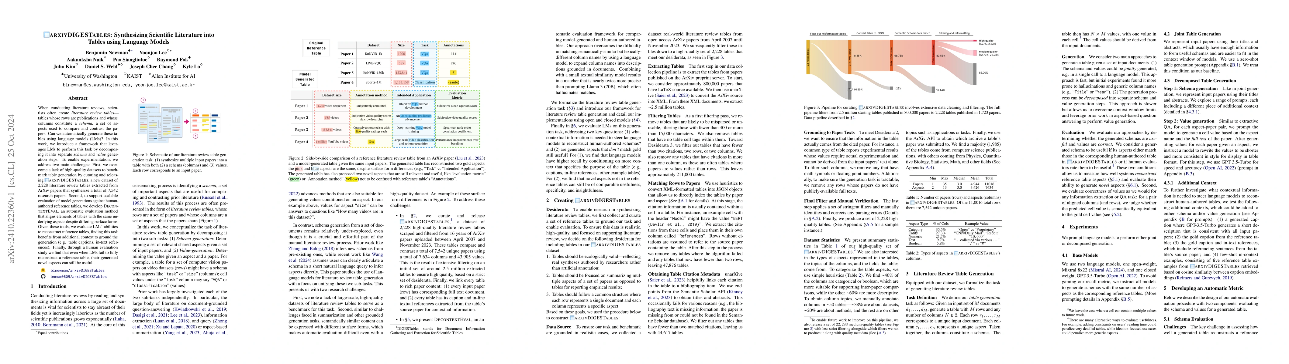 Thumbnail for ArxivDIGESTables: Synthesizing Scientific Literature into Tables using
  Language Models