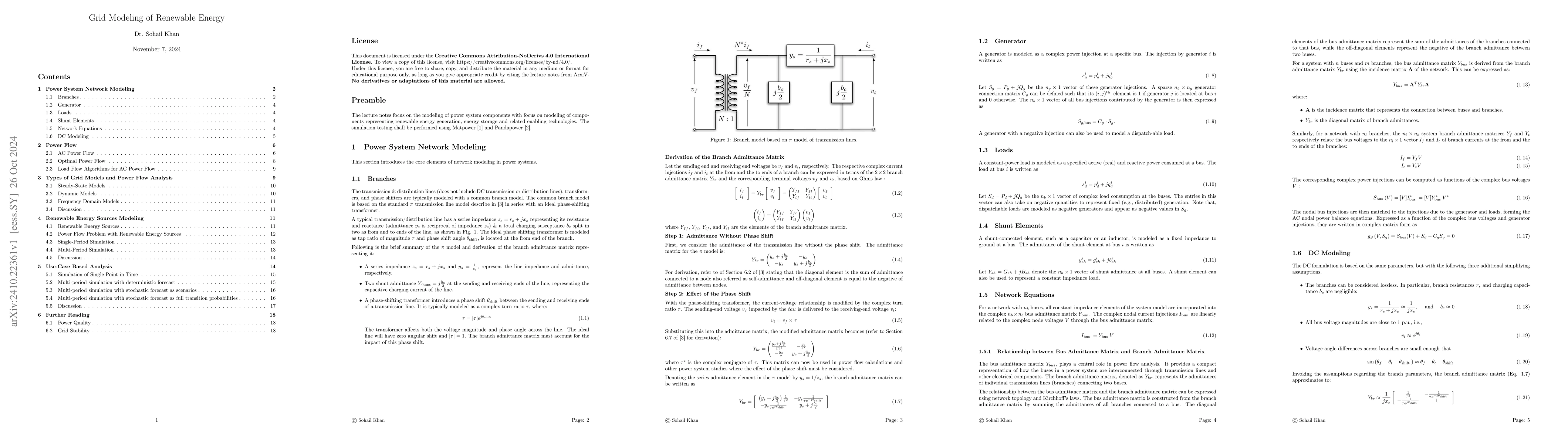 Thumbnail for Lecture Notes on Grid Modeling of Renewable Energy