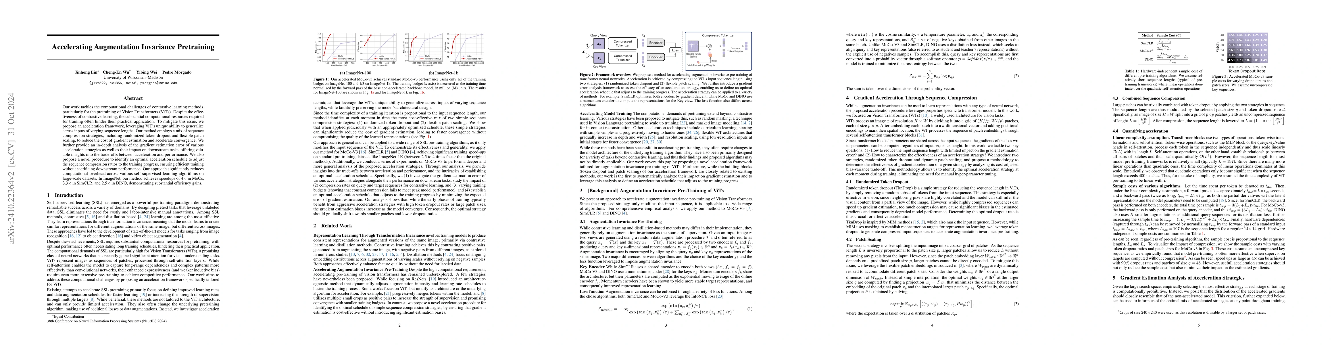 Thumbnail for Accelerating Augmentation Invariance Pretraining