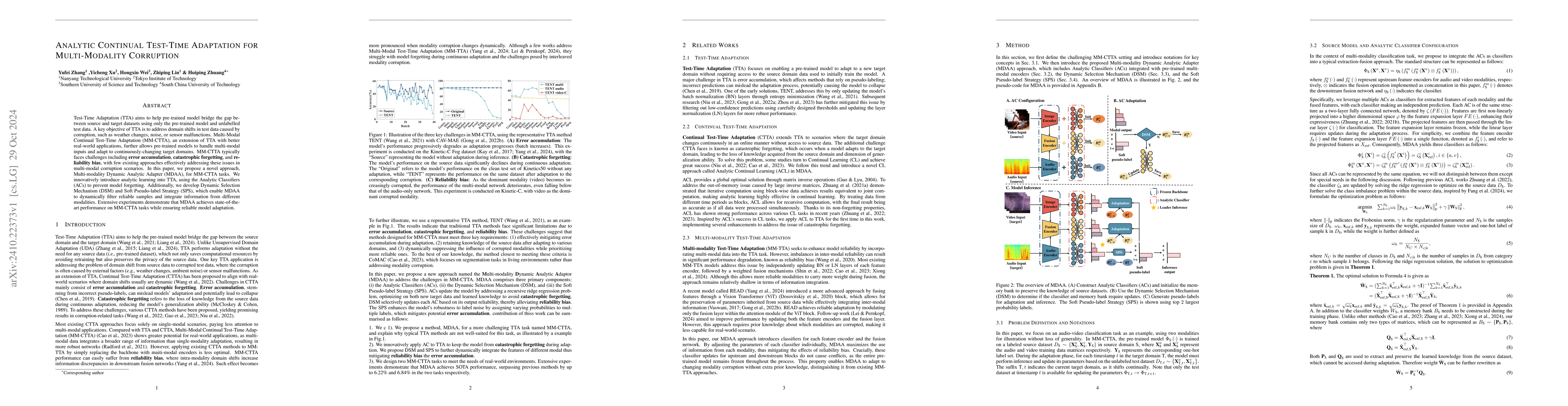 Thumbnail for Analytic Continual Test-Time Adaptation for Multi-Modality Corruption