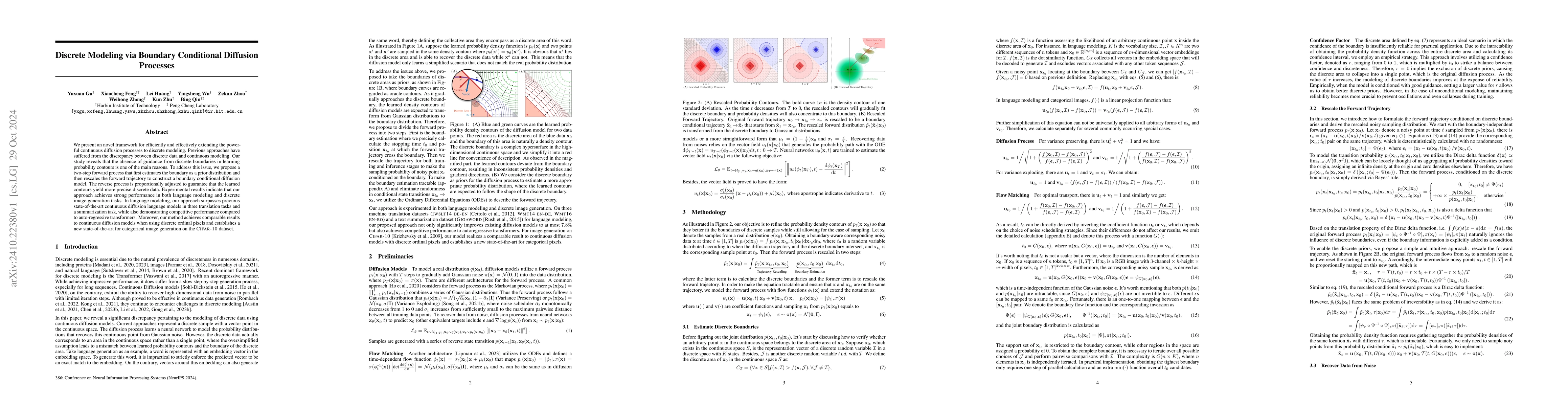 Thumbnail for Discrete Modeling via Boundary Conditional Diffusion Processes