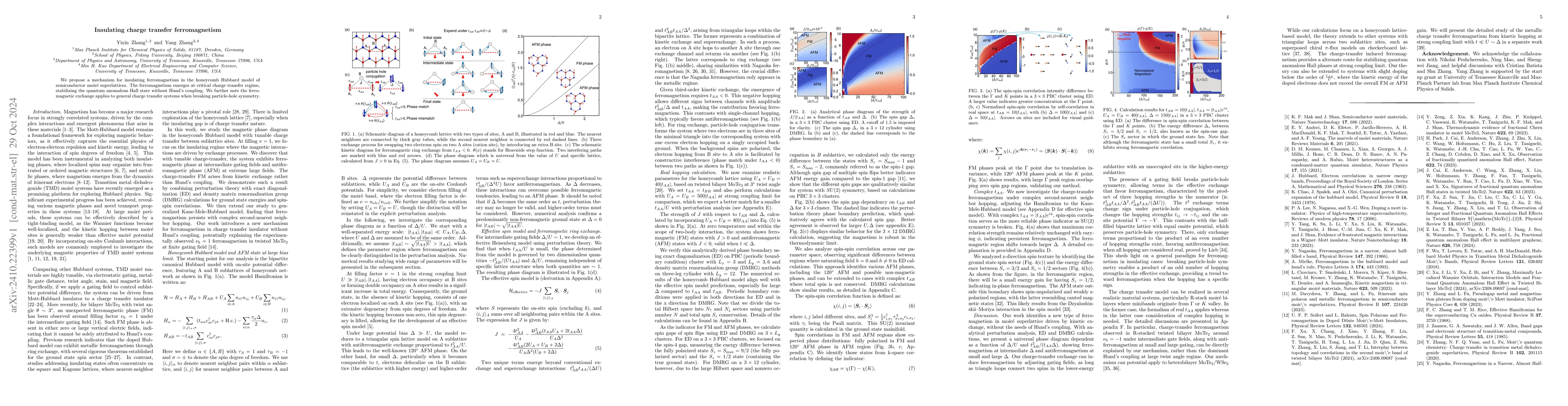 Thumbnail for Insulating charge transfer ferromagnetism