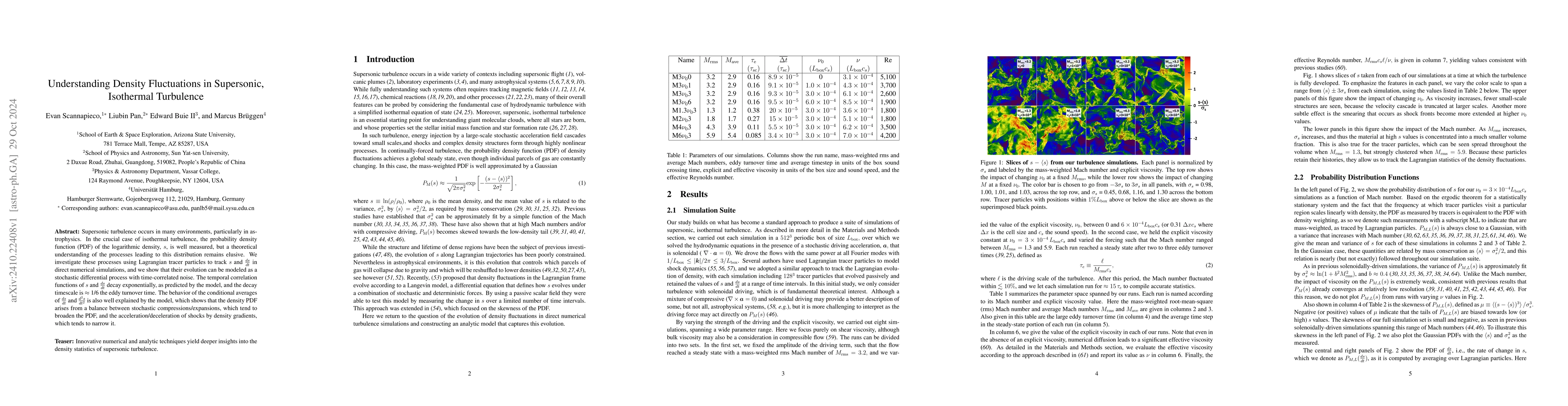 Thumbnail for Understanding Density Fluctuations in Supersonic, Isothermal Turbulence