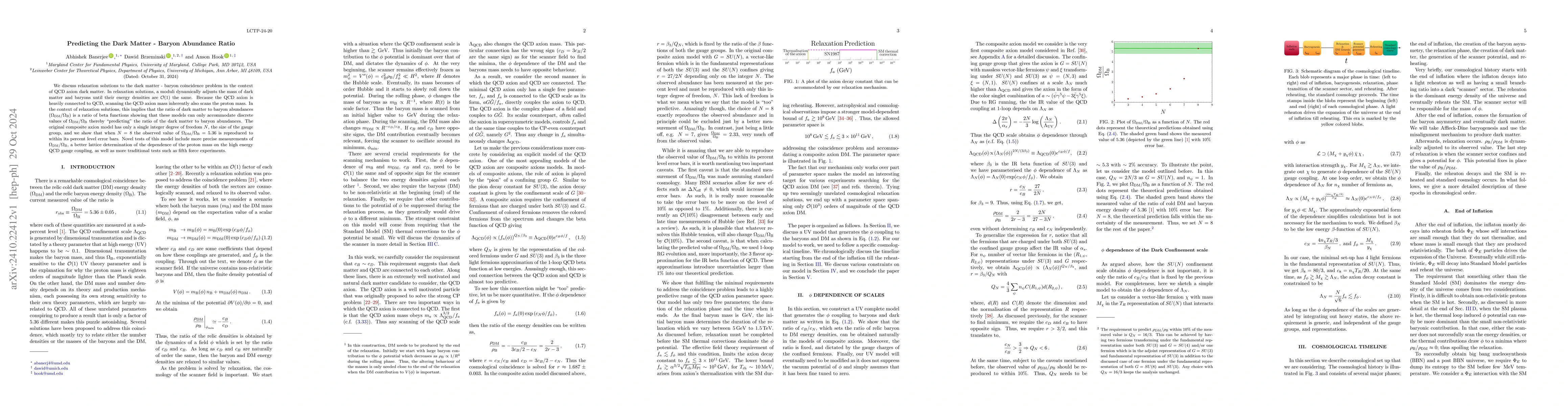 Thumbnail for Predicting the Dark Matter -- Baryon Abundance Ratio