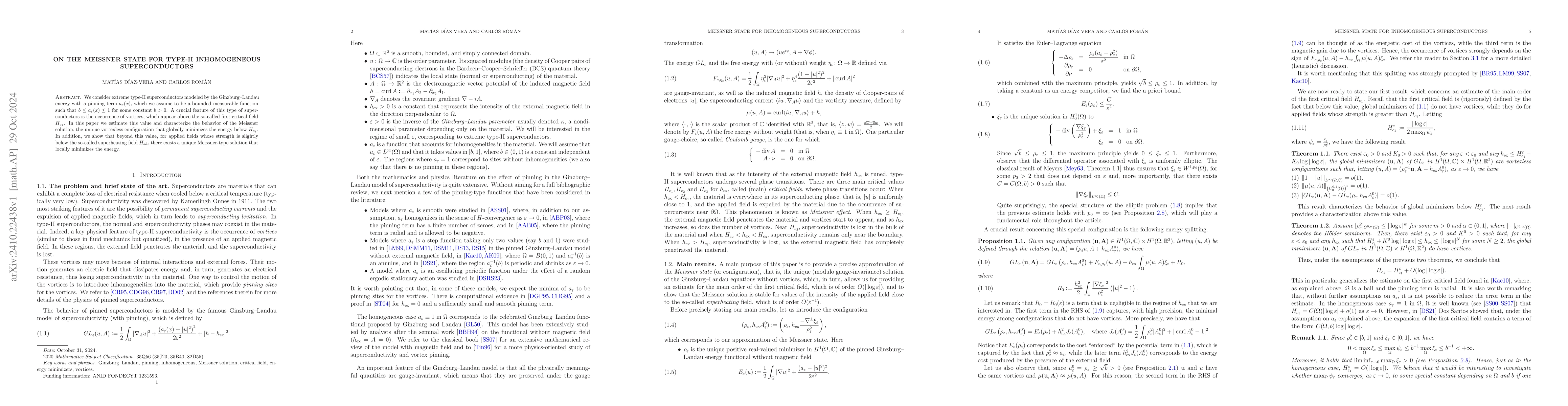 Thumbnail for On the Meissner state for type-II inhomogeneous superconductors