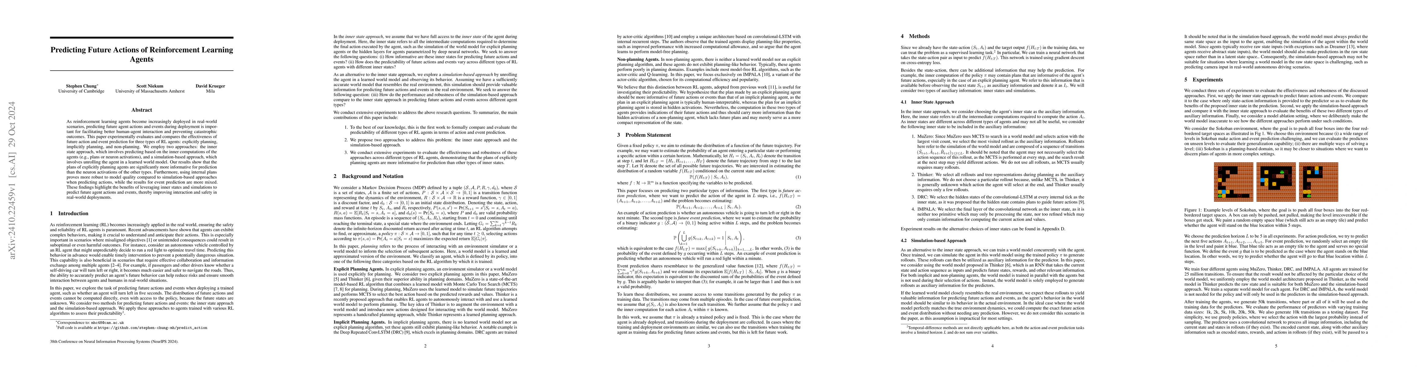 Thumbnail for Predicting Future Actions of Reinforcement Learning Agents