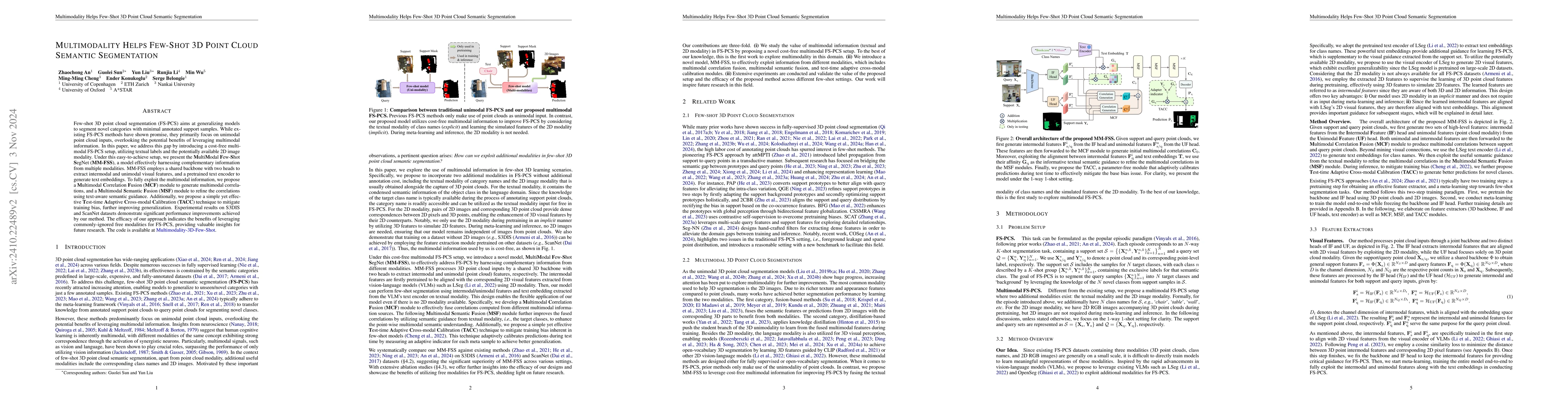 Thumbnail for Multimodality Helps Few-Shot 3D Point Cloud Semantic Segmentation