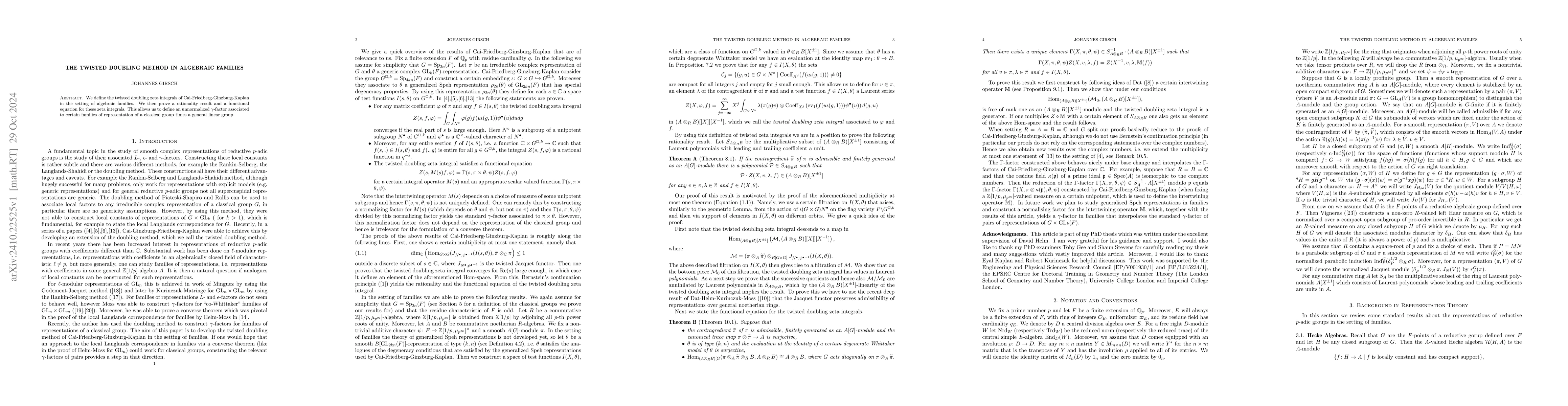 Thumbnail for The Twisted Doubling Method in Algebraic Families