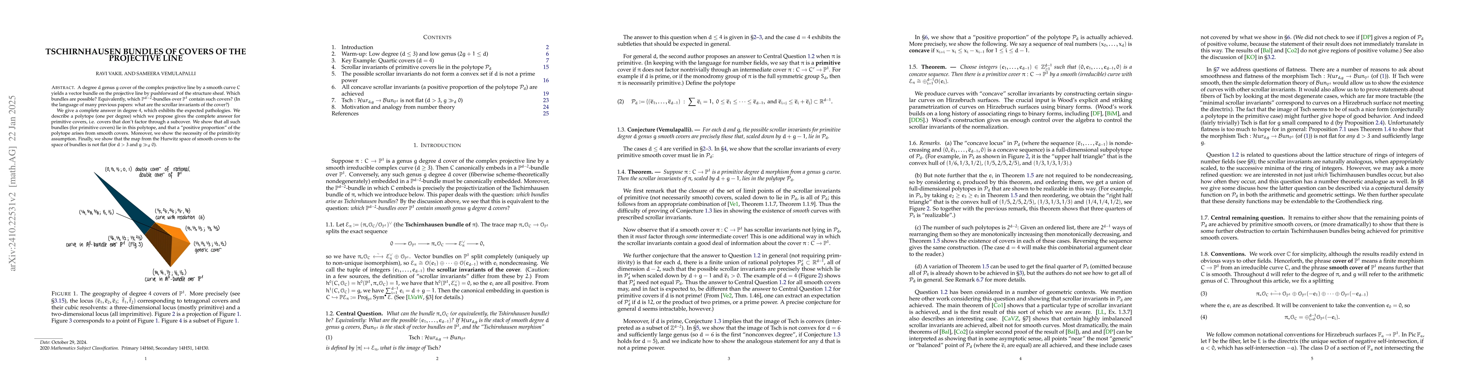 Thumbnail for Tschirnhausen bundles of covers of the projective line