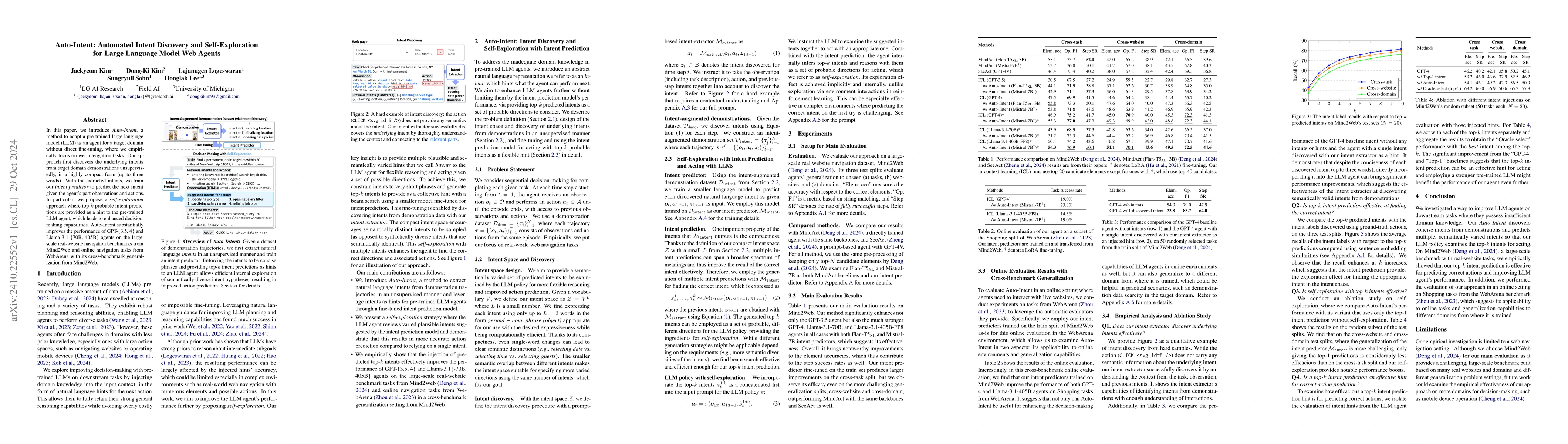 Thumbnail for Auto-Intent: Automated Intent Discovery and Self-Exploration for Large
  Language Model Web Agents