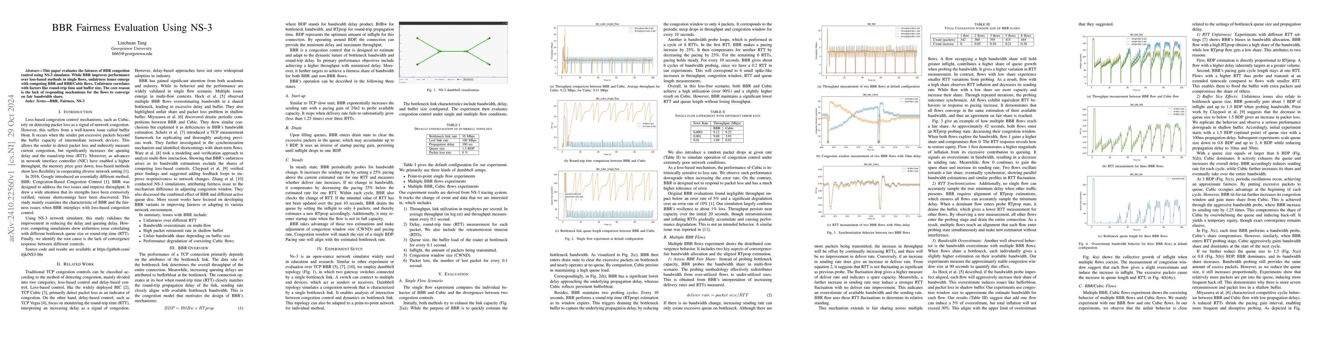 Thumbnail for BBR Fairness Evaluation Using NS-3