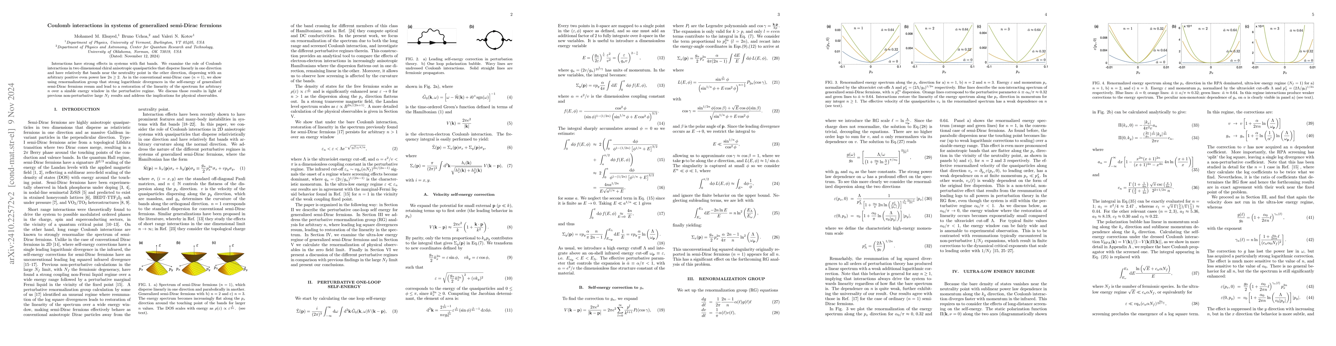 Thumbnail for Coulomb interactions in systems of generalized semi-Dirac fermions
