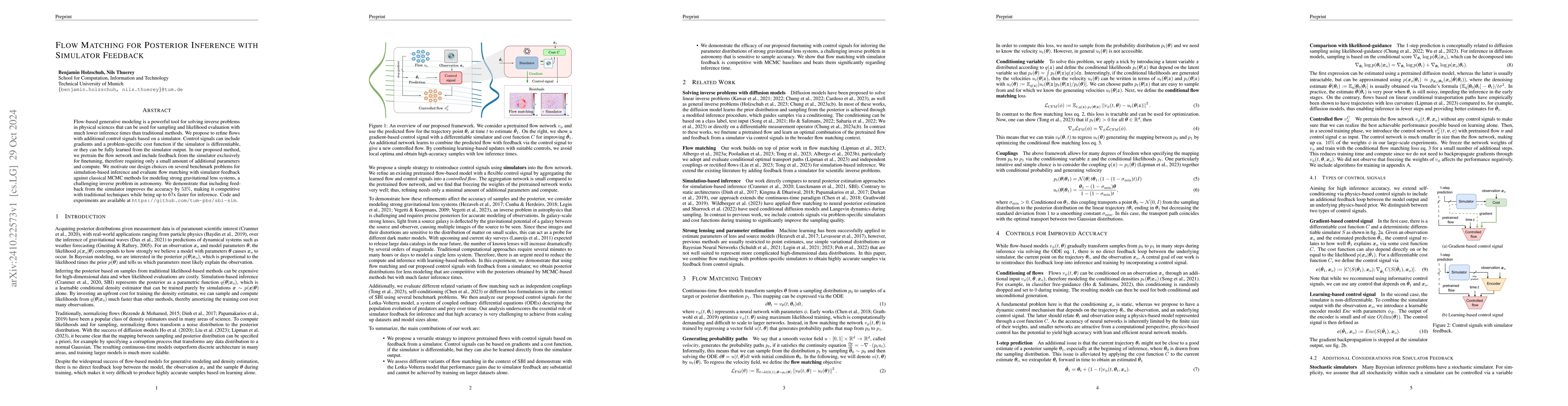 Thumbnail for Flow Matching for Posterior Inference with Simulator Feedback