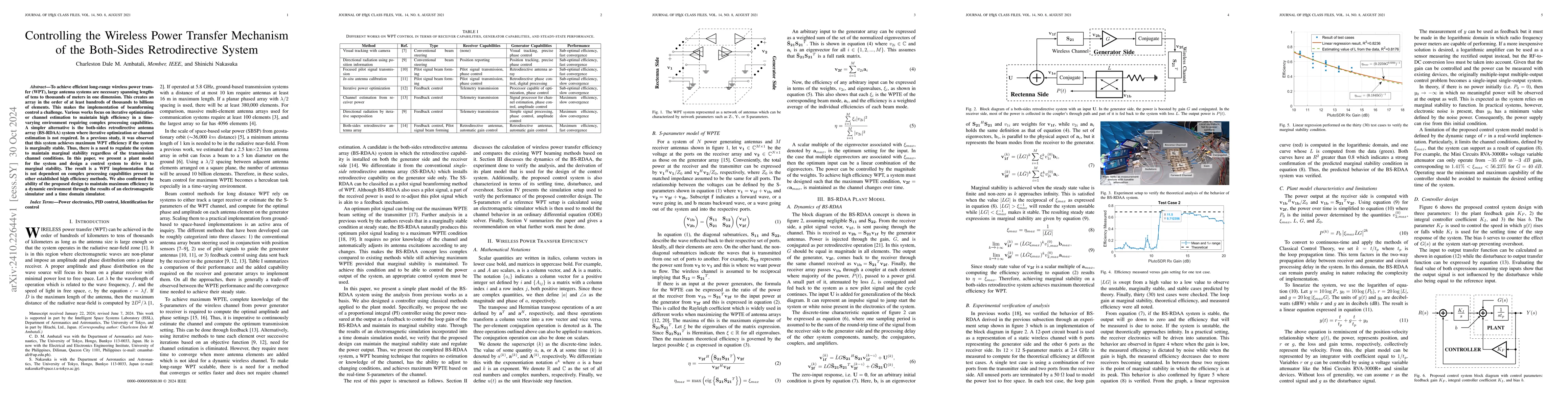 Thumbnail for Controlling the Wireless Power Transfer Mechanism of the Both-Sides
  Retrodirective System