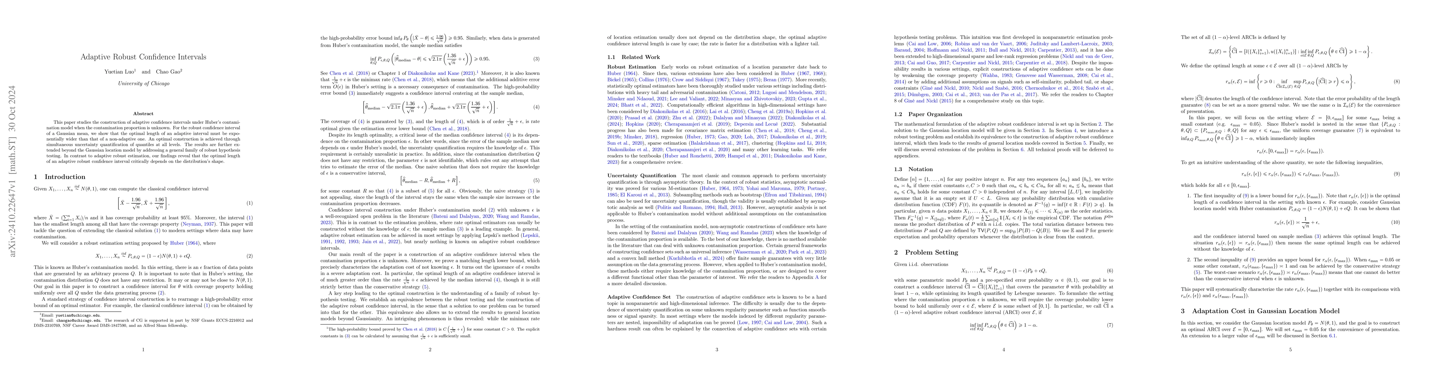 Thumbnail for Adaptive Robust Confidence Intervals
