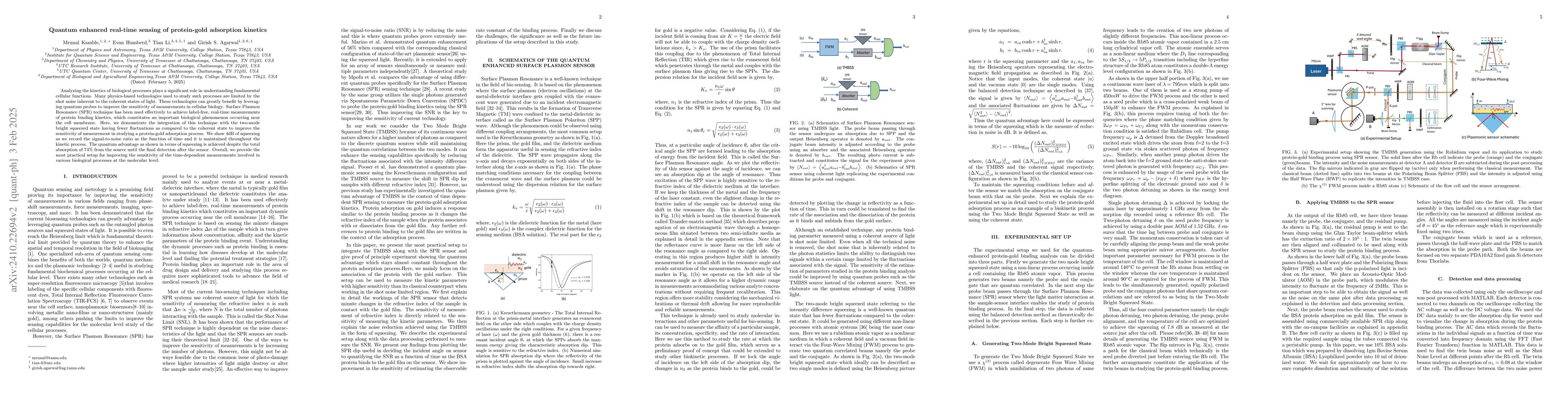 Thumbnail for Quantum enhanced real-time sensing of protein binding process