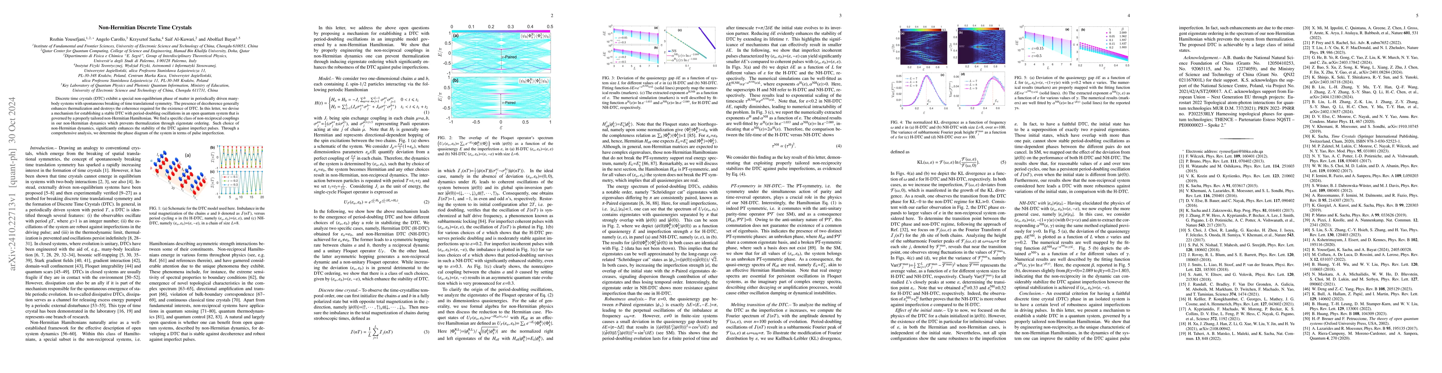 Thumbnail for Non-Hermitian Discrete Time Crystals