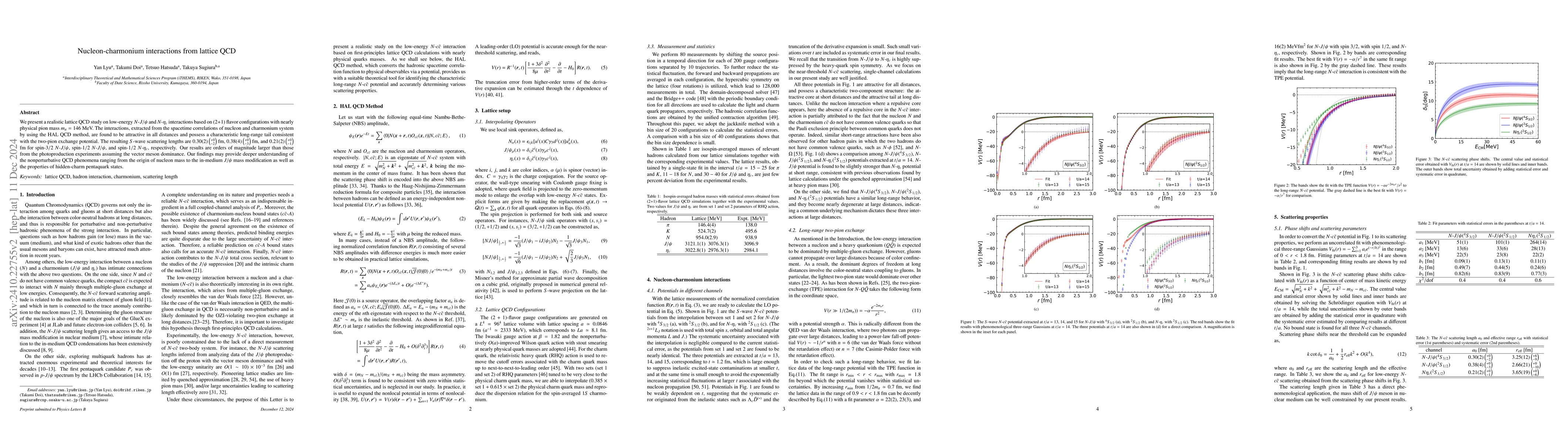 Thumbnail for Nucleon-charmonium interactions from lattice QCD