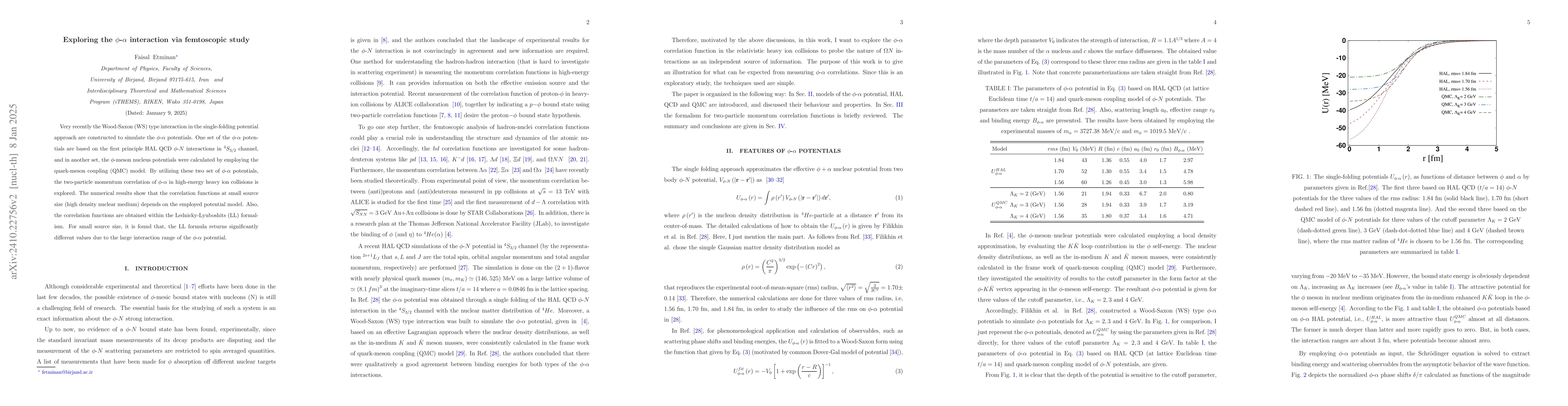 Thumbnail for Exploring the $ φ{\text -}α$ interaction via femtoscopic study