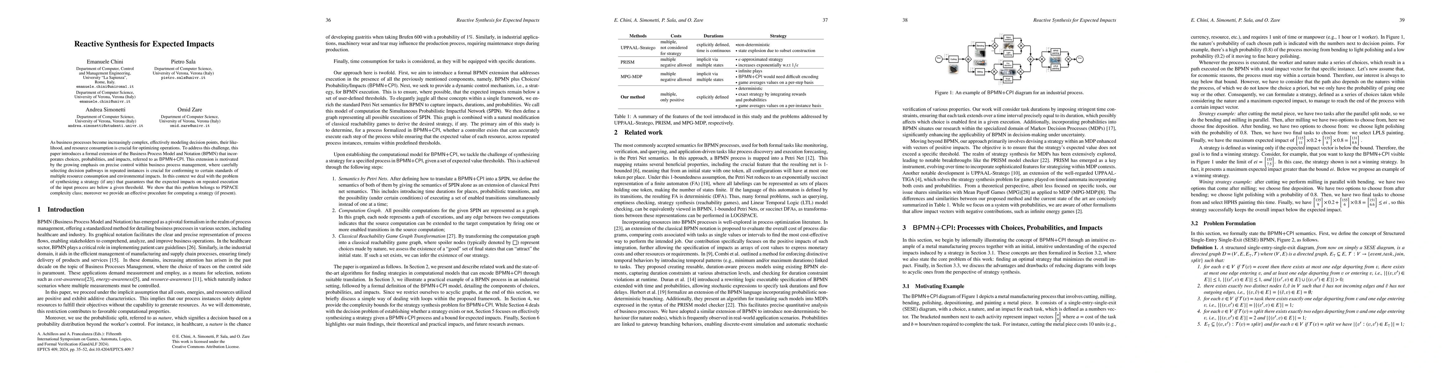 Thumbnail for Reactive Synthesis for Expected Impacts