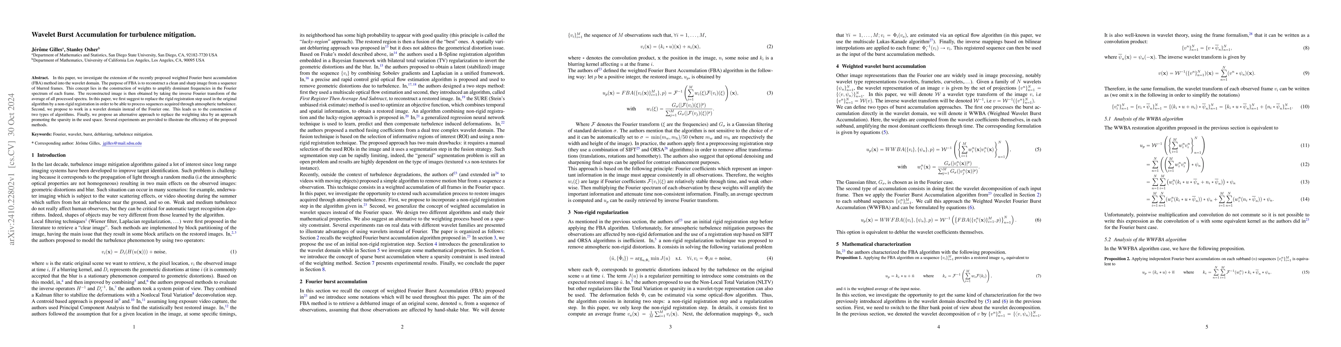 Thumbnail for Wavelet Burst Accumulation for turbulence mitigation
