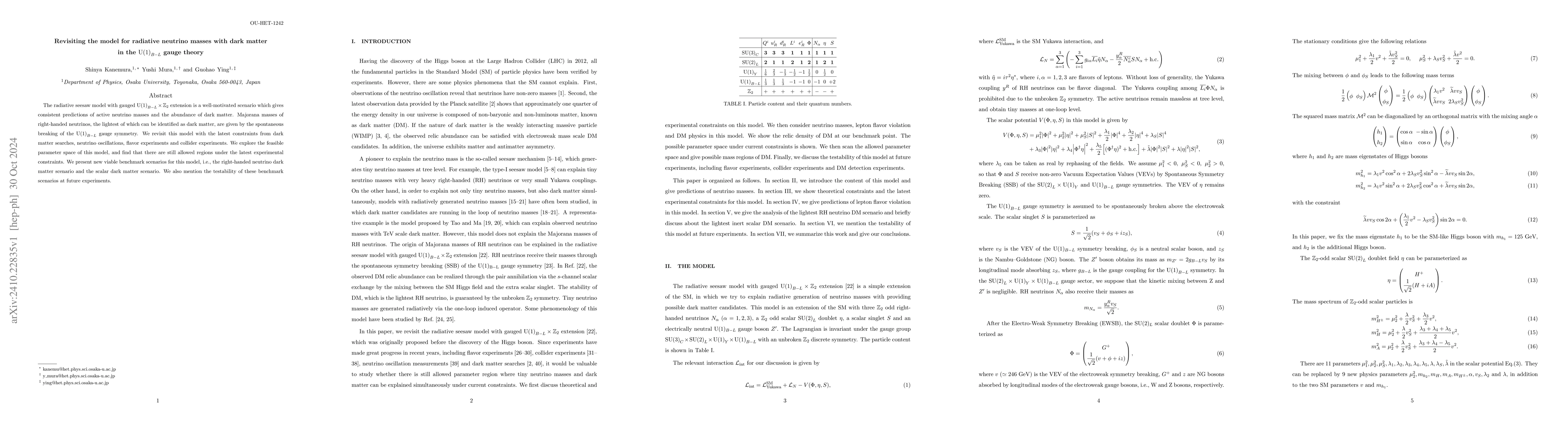 Thumbnail for Revisiting the model for radiative neutrino masses with dark matter in
  the $\mathrm{U(1)}_{B-L}$ gauge theory