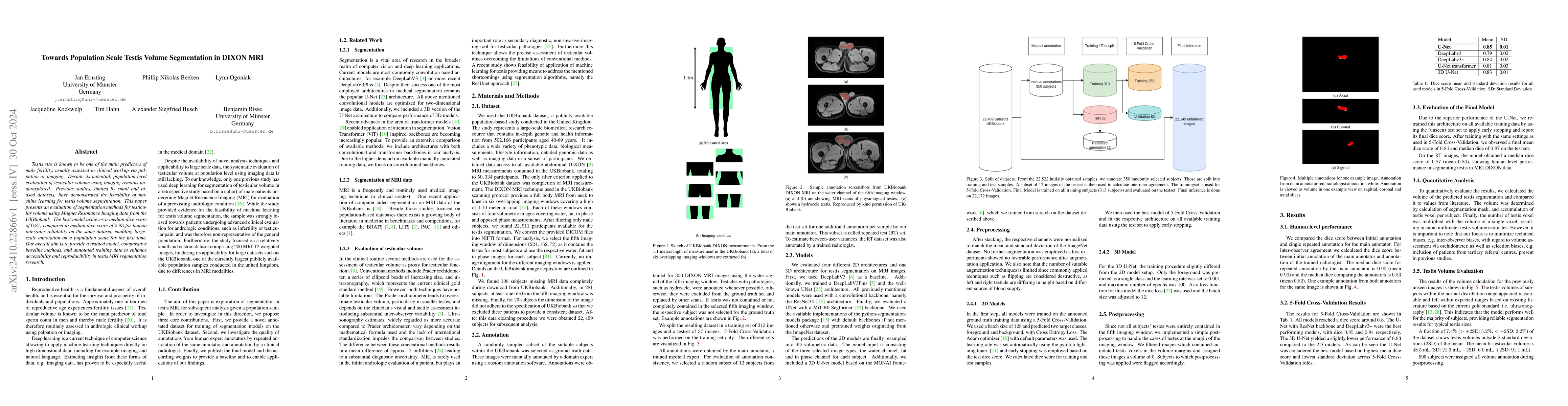 Thumbnail for Towards Population Scale Testis Volume Segmentation in DIXON MRI