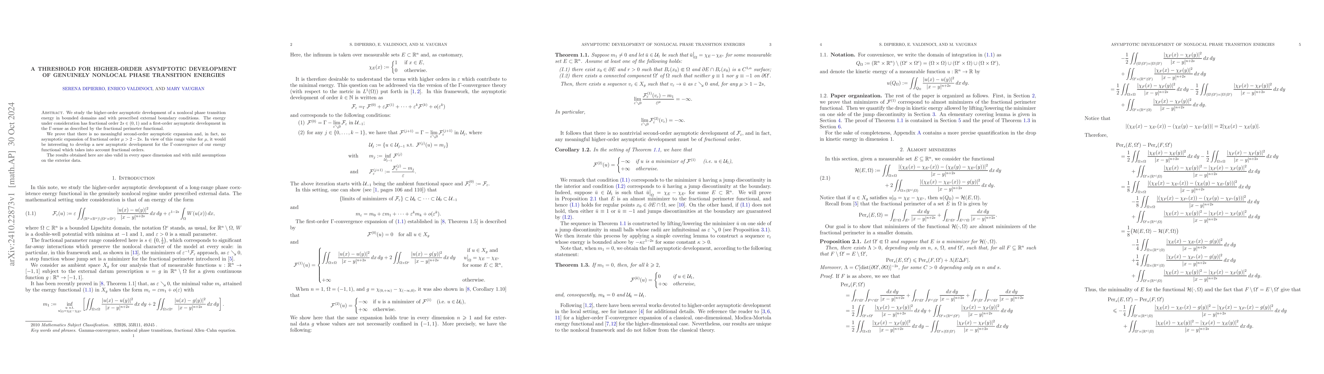 Thumbnail for A threshold for higher-order asymptotic development of genuinely
  nonlocal phase transition energies