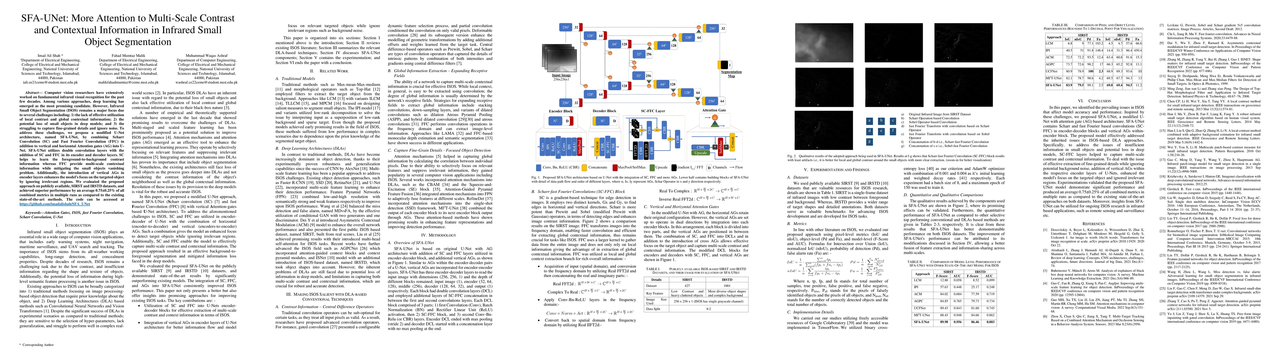 Thumbnail for SFA-UNet: More Attention to Multi-Scale Contrast and Contextual
  Information in Infrared Small Object Segmentation