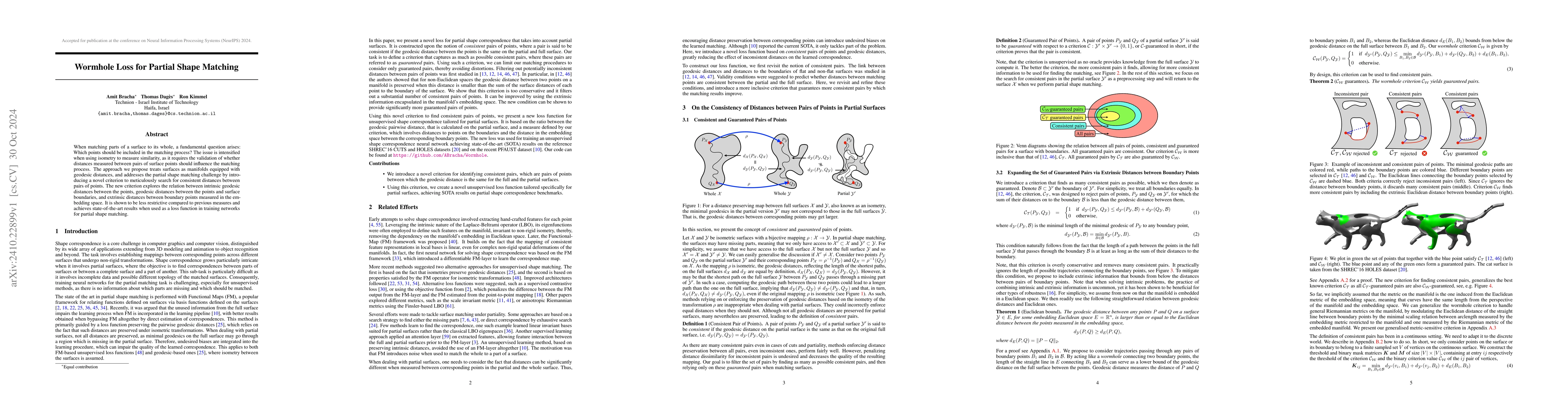 Thumbnail for Wormhole Loss for Partial Shape Matching