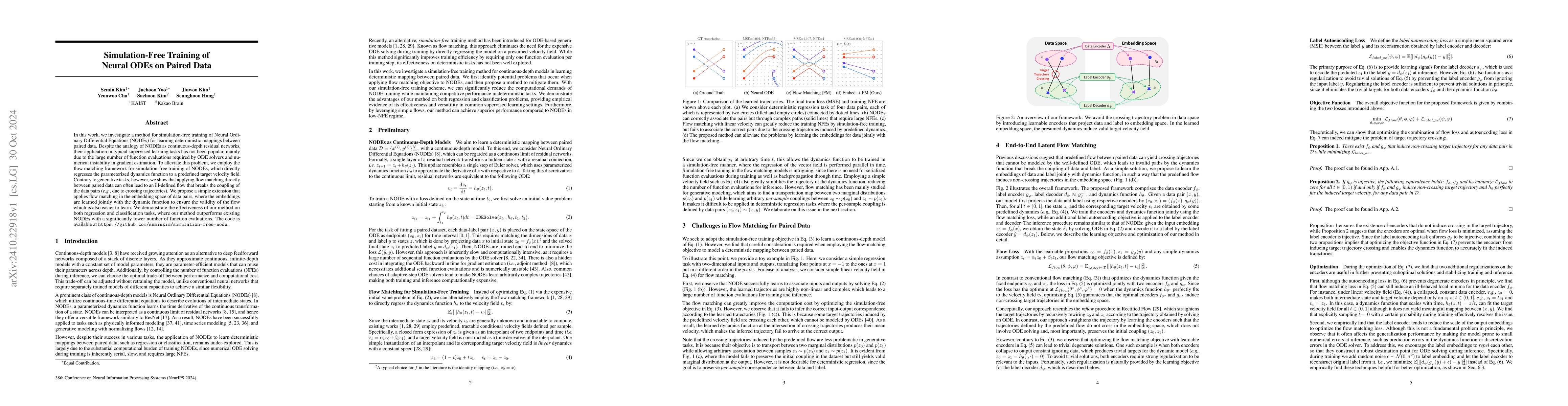 Thumbnail for Simulation-Free Training of Neural ODEs on Paired Data