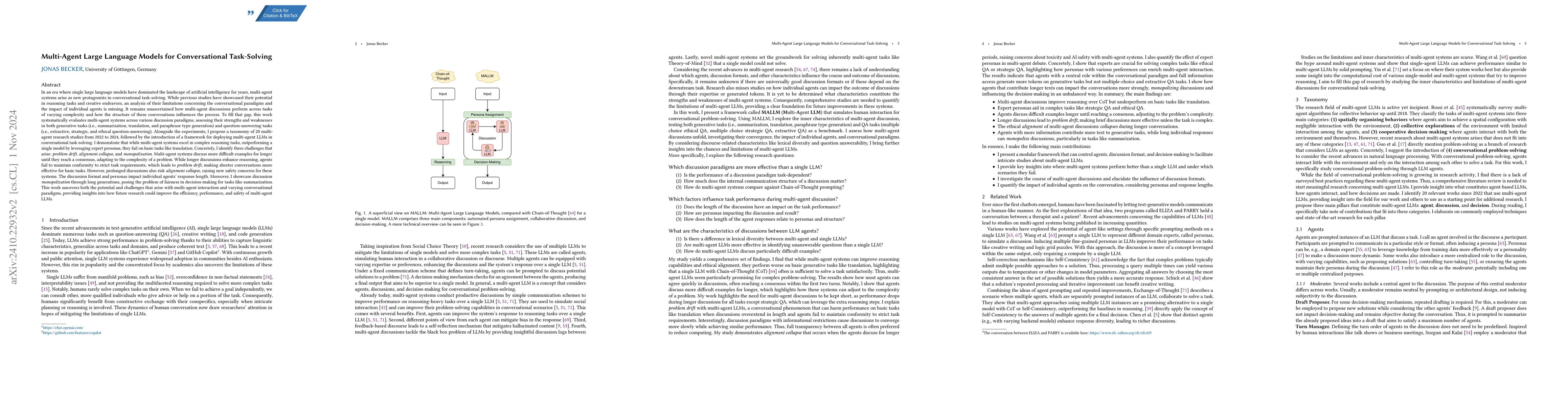 Thumbnail for Multi-Agent Large Language Models for Conversational Task-Solving