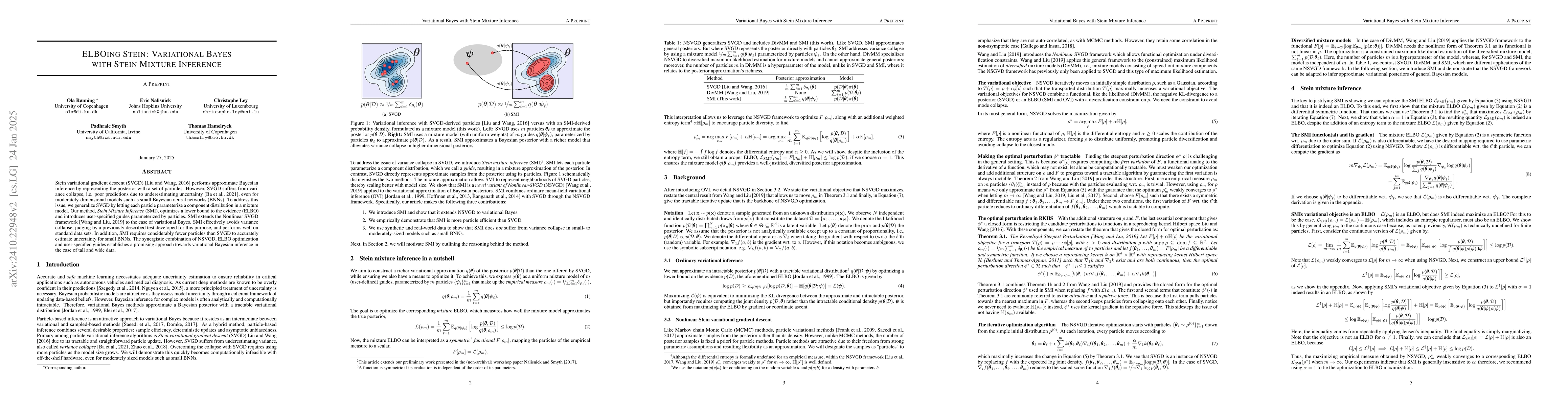 Thumbnail for ELBOing Stein: Variational Bayes with Stein Mixture Inference