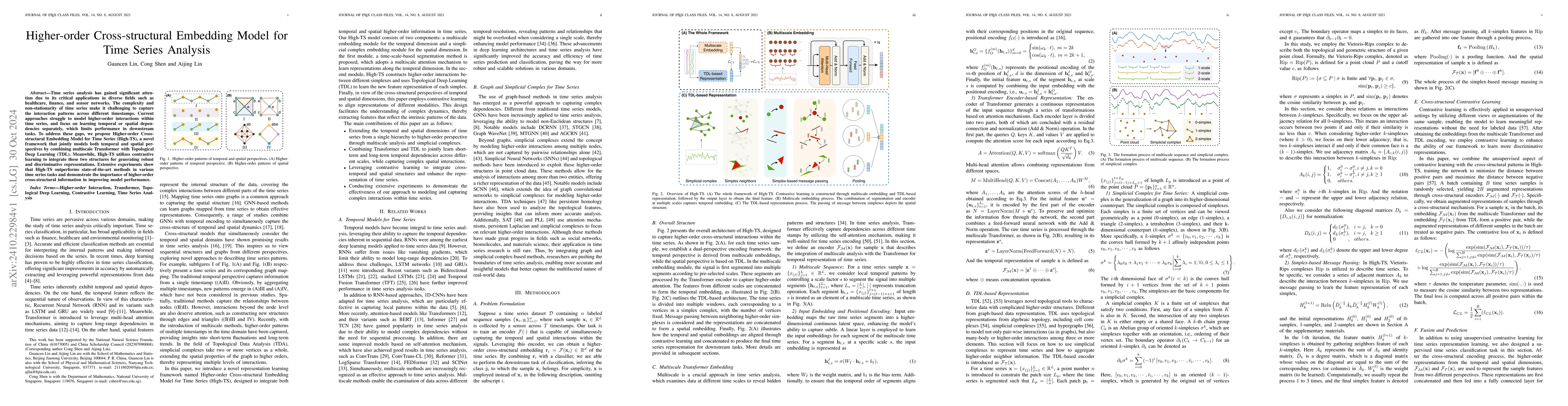 Thumbnail for Higher-order Cross-structural Embedding Model for Time Series Analysis