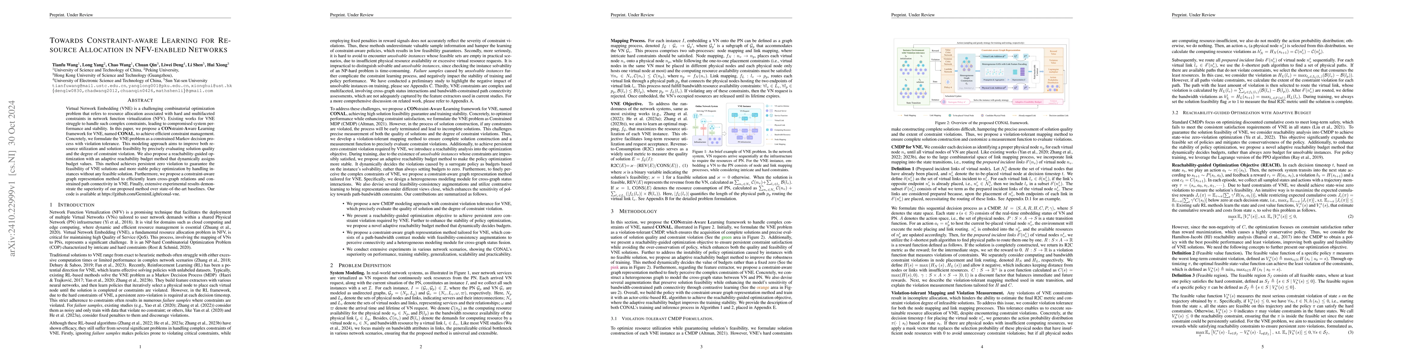 Thumbnail for Towards Constraint-aware Learning for Resource Allocation in NFV-enabled
  Networks