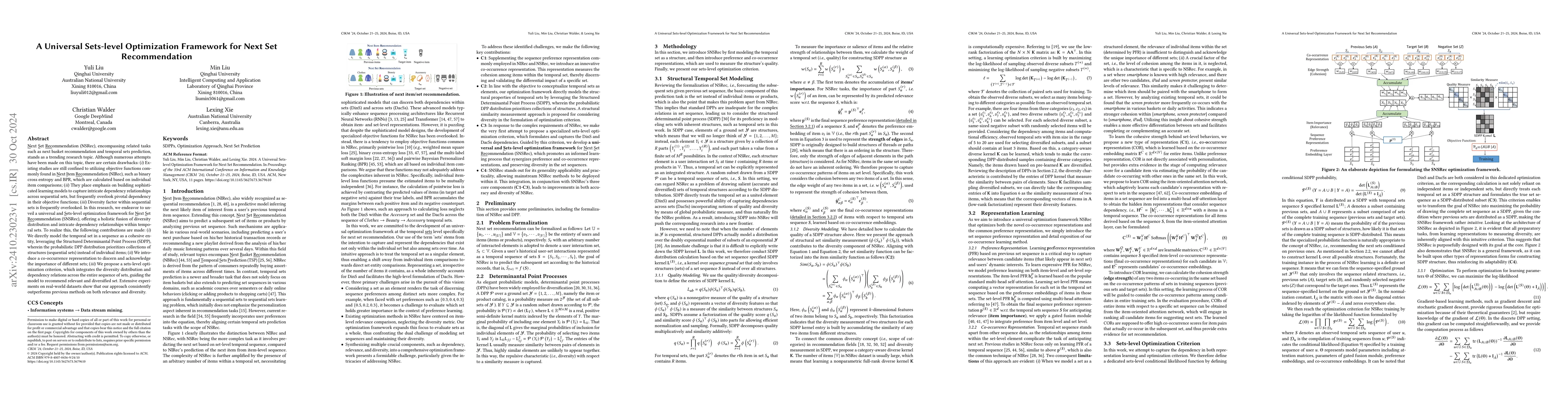 Thumbnail for A Universal Sets-level Optimization Framework for Next Set
  Recommendation