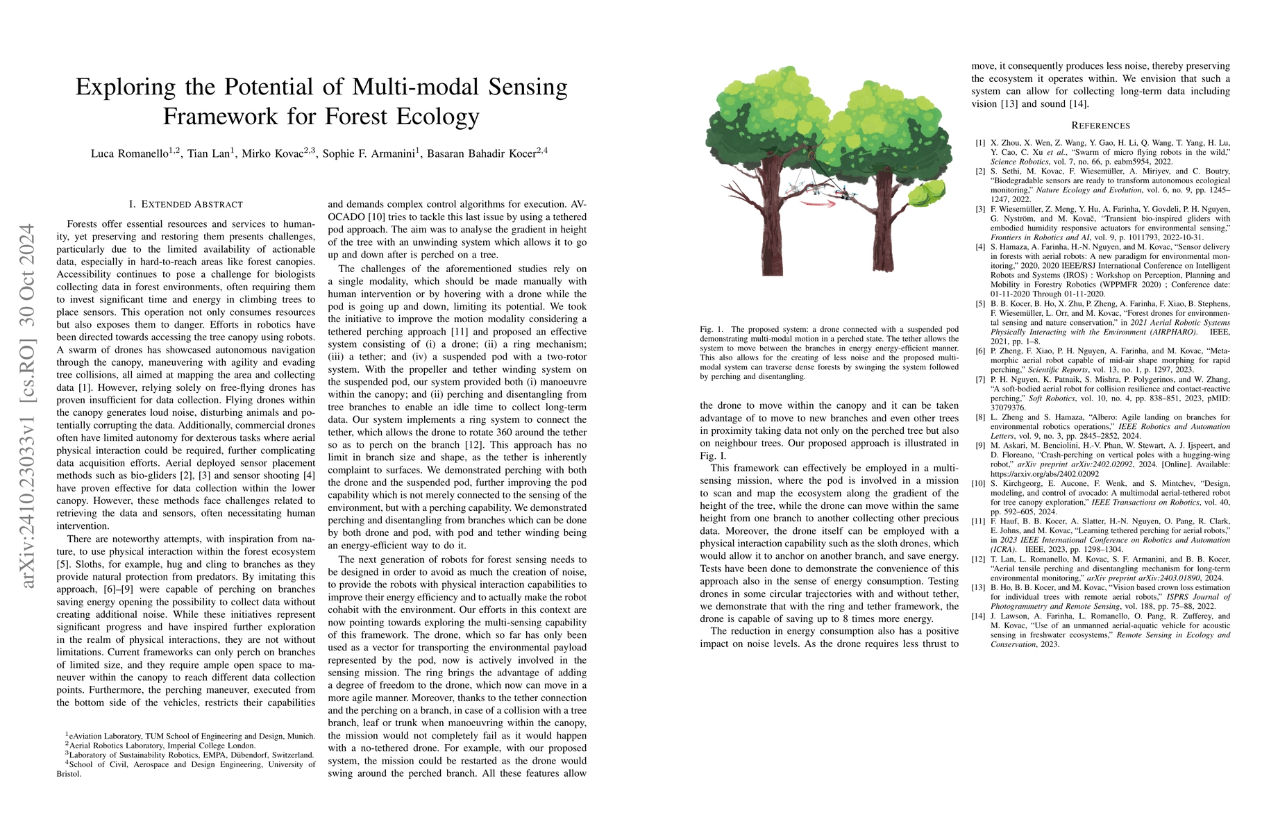 Thumbnail for Exploring the Potential of Multi-modal Sensing Framework for Forest
  Ecology