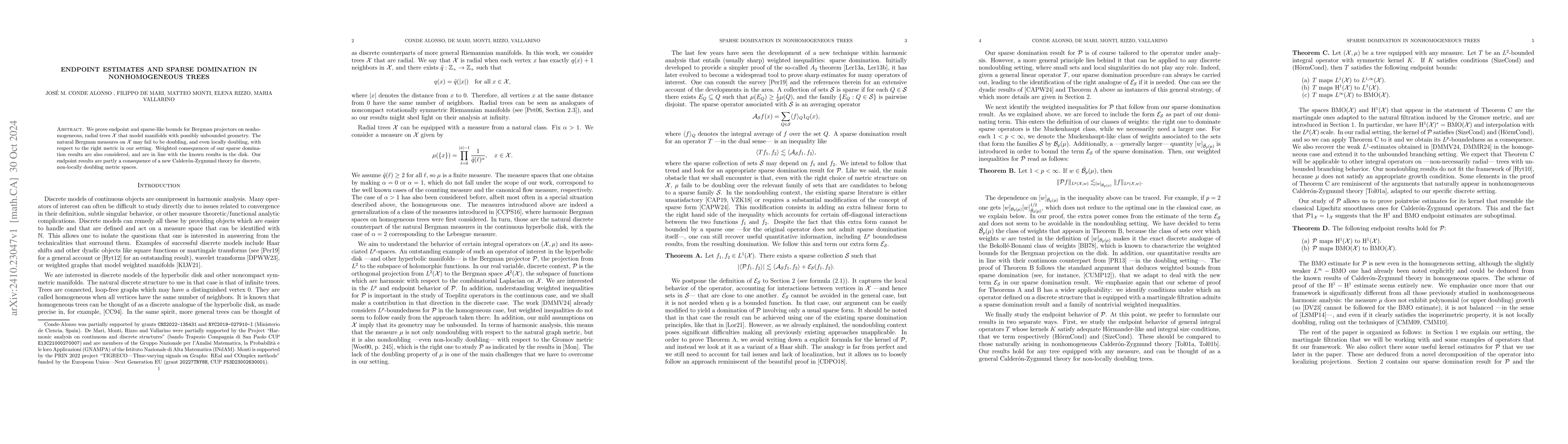 Thumbnail for Endpoint estimates and sparse domination in nonhomogeneous trees