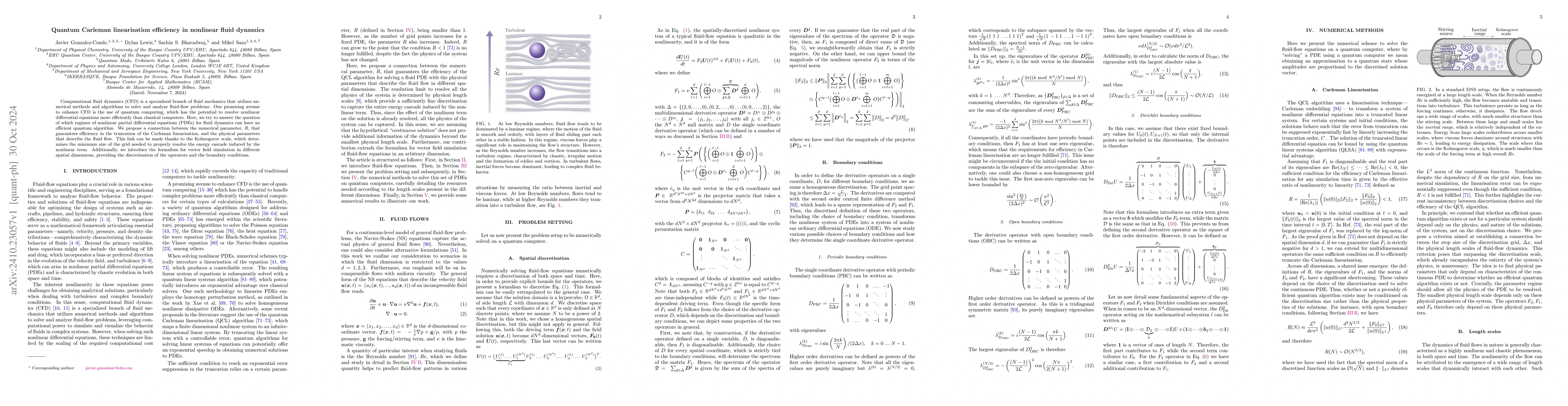 Thumbnail for Quantum Carleman linearisation efficiency in nonlinear fluid dynamics